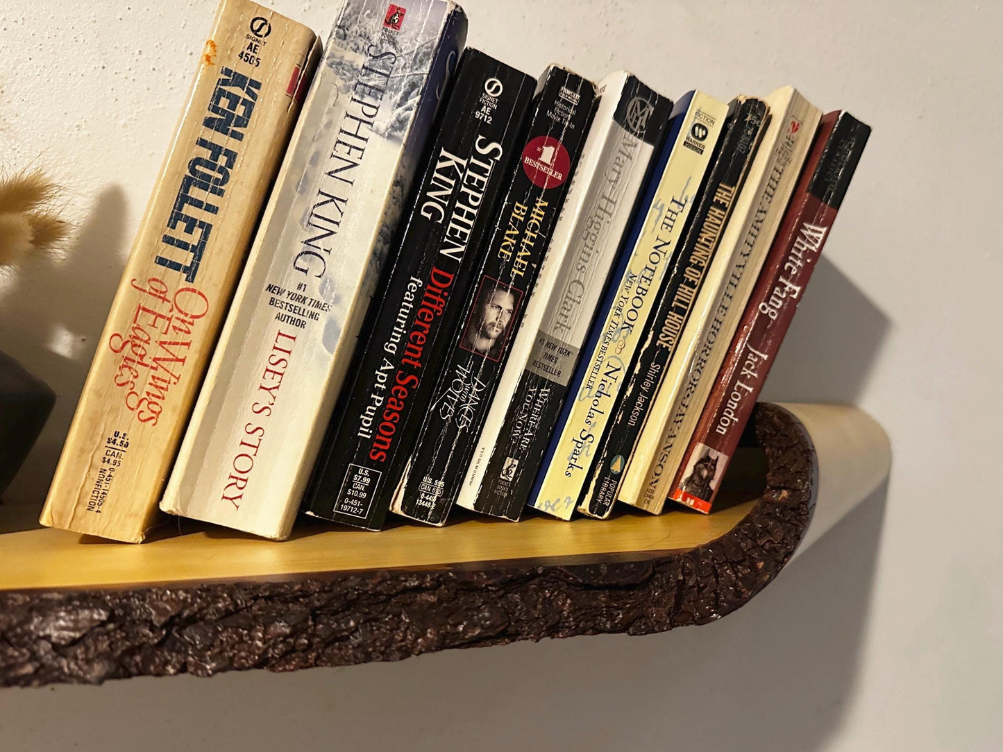 Real Live-Edge Folded Shelf